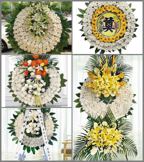 江苏常州武进区湟里镇武宜村花圈速递